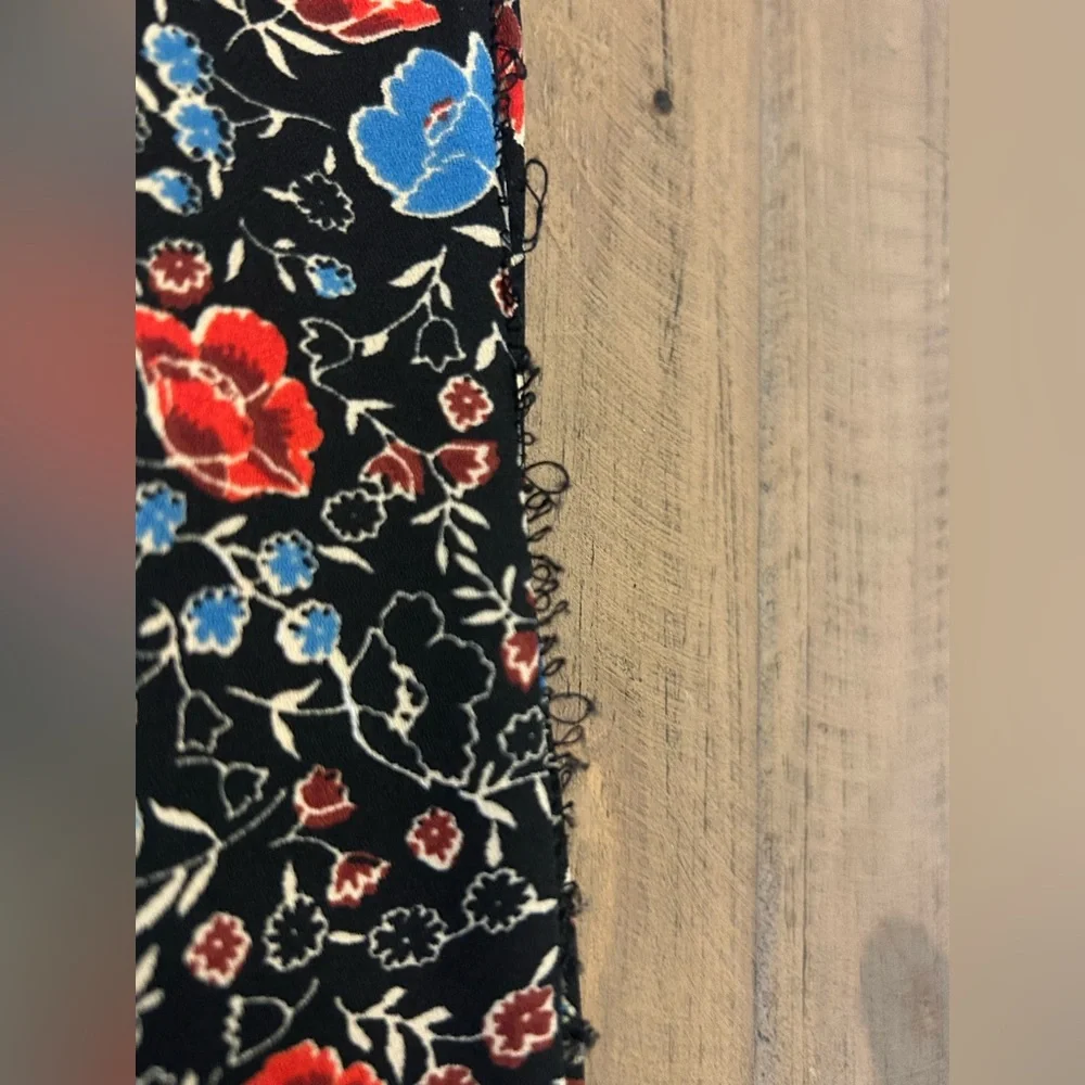 Free People Boho Floral Print Ruffle Neck Bishop Sleeve Blouse, Size Small - Picture 9 of 9